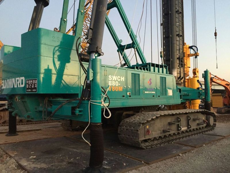 云顶国际yd888智能SWCH880-180M全液压履带桩机闪亮上岸韩国