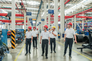 广州工控党建同盟联络员一行到云顶国际yd888智能开展事情对接