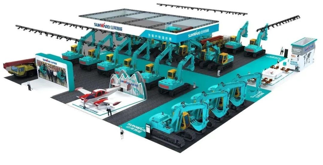 进场布展！2021年长沙国际工程机械展倒计时，，，，，，，云顶国际yd888智能展区亮点提前剧透