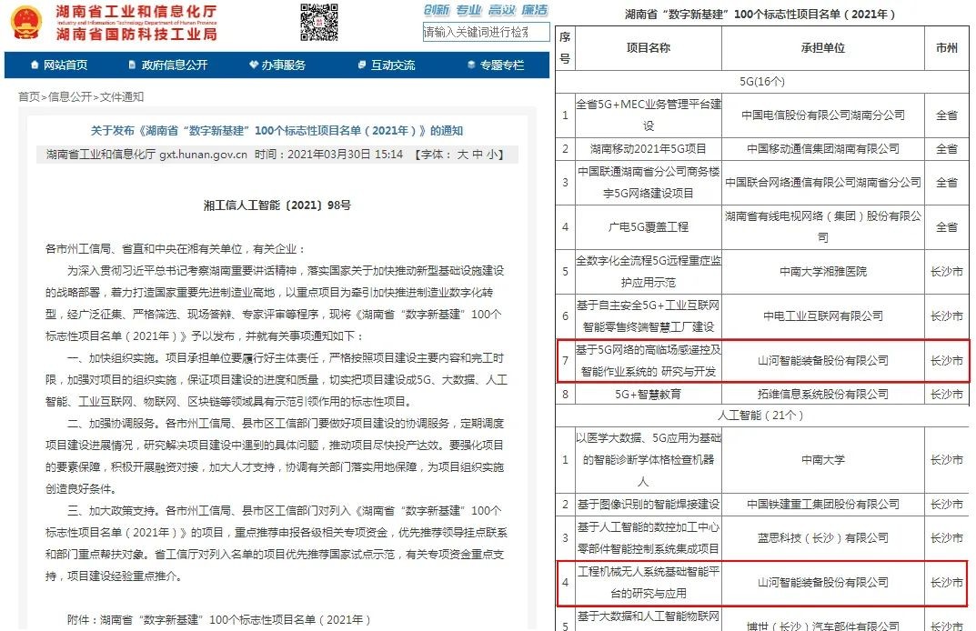 脱颖而出！云顶国际yd888智能两项目入选省级数字新基建标记性项目