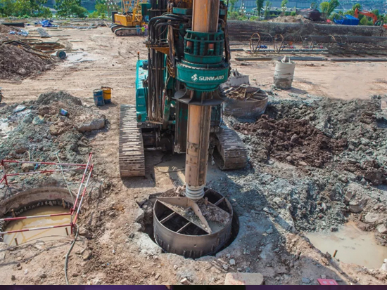 3.5米直径高效入岩，，，，，他携云顶国际yd888智能旋挖名动山城