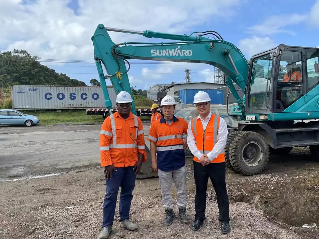 “云顶国际yd888绿”迈向南太平洋岛，，，，云顶国际yd888智能轮挖助力斐济基础设施建设