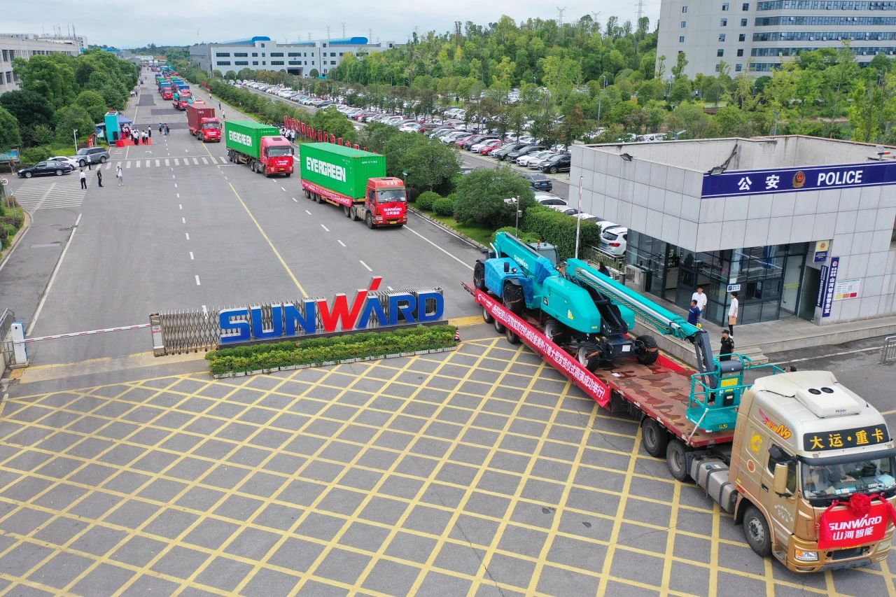 深化全球结构，，，，，加速出海程序！云顶国际yd888智能高空机械装备外洋订单大型发货仪式圆满举行